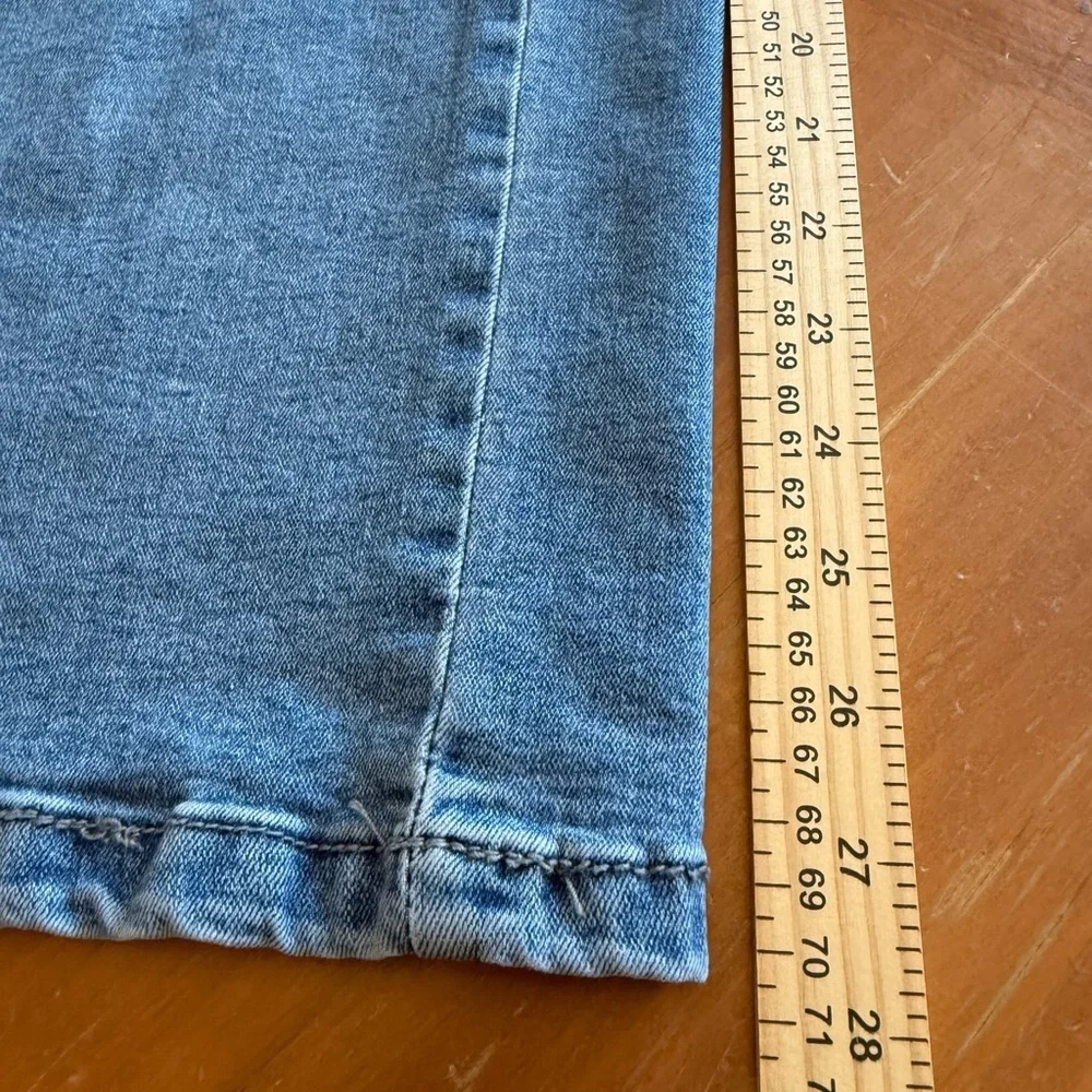 Sleeveless Denim Jumpsuit M Wide Leg Blue Open Back Thin Straps Boho Comfy Chic
